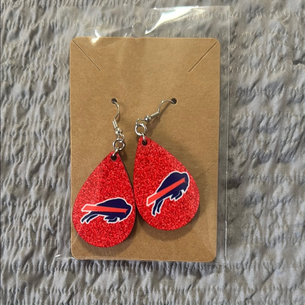 Buffalo Bills Red Earrings